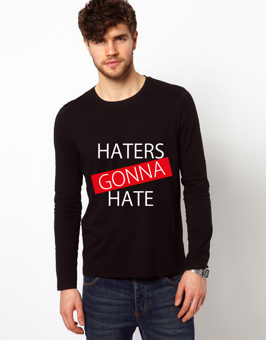 Bluza neagra, barbati, Haters - CATEGORIE